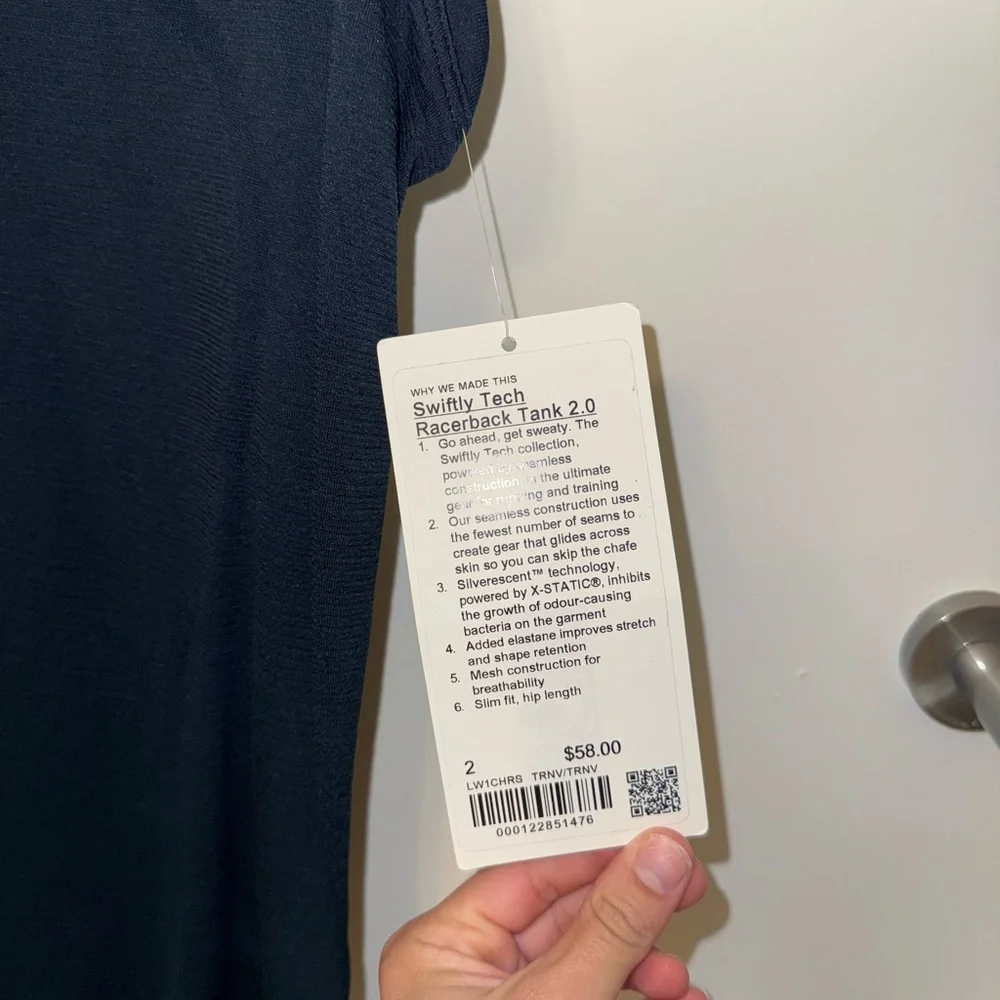 Lululemon swiftly tech race back tank 2.0 race true navy - Picture 2 of 2